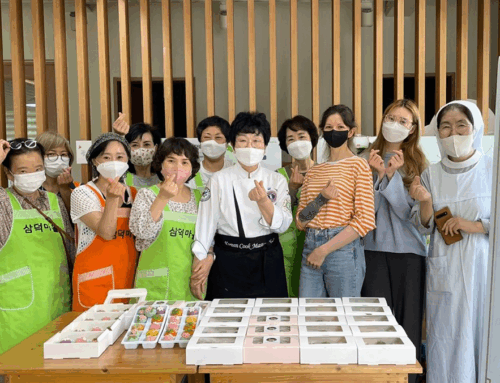 서경대 유학생 에게 한식 디저트 강의